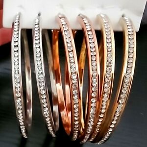 🍍 3 sets of hoop earrings